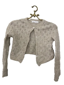 Zara kids beige Alpaca Wool Blend cardigan size 11-12 GIRLS - Picture 1 of 3
