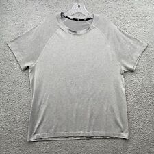 Rhone Shirt Mens Large Gray Short Sleeve Reign Seamless Performance Active Mesh