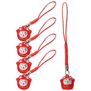  5 Pcs Copper Bell Decoration Cat Phone Charms Mobile Chain Pendant Bag Jewelry - Zdjęcie 1 z 12