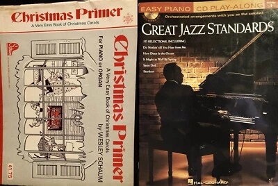 Piano Song Books Jazz Standards Vol.1 NO CD Christmas Primer Carols PET RESCUE - Image 1 of 4