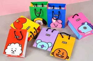 Bolsa de papel BT21 oficial Linefriends mercancías compras química mang tata koya RJ - Imagen 1 de 3