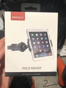 Macally Pole Mount for Phone or Tablet Holder for Mic Stand - Great for Music St - Picture 1 of 3