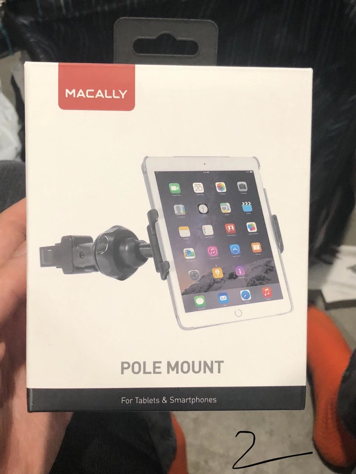 Macally Pole Mount for Phone or Tablet Holder for Mic Stand - Great for Music St - Image 1 of 3