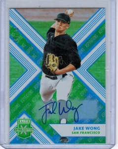 2018 Panini Elite Extra Edition Aspirations Autograph Jake Wong 5/10 Rookie RC - Picture 1 of 1