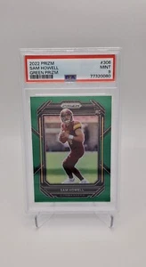 2022 Panini Prizm #306 | Sam Howell Rookie (RC) GREEN PRIZM PSA 9 | Commanders - Bild 1 von 2
