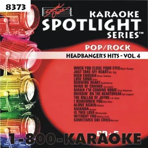 SOUND CHOICE KARAOKE HEADBANGERS v. 4 cdg CD+G SC8373 HARD TO FIND 15 ROCK SONGS - Picture 1 of 2