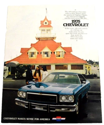 Chevrolet Caprice Classic 1975, Impala, Bel Air color concesionario folleto de ventas Foto 1 de 4