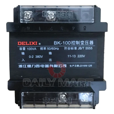 New In Box DELIXI BK-100VA Copper Control Transformer 110V - Image 1 of 2