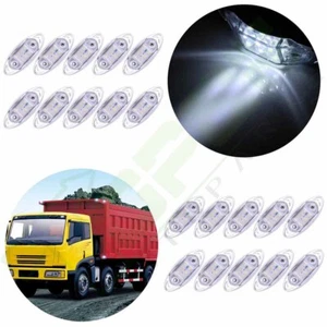 20pcs Fish Shape Lamp Super White 6-Led Clearance Side Marker Trailer Van Light - Picture 1 of 8