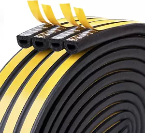 Door Weather Stripping, Soundproof Insulation Seal Strip for Windows with Self-A - Picture 1 of 8