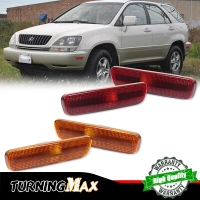 4x Front Rear Side Marker Bumper Signal Lamp Corner Light For Lexus RX300 99-03 - Image 1 of 4