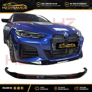 PARA BMW SERIE 4 G26 4 PUERTAS GRAND CUPÉ NEGRO BRILLANTE RENDIMIENTO ALERÓN LABIO DELANTERO - Imagen 1 de 11