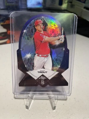 2020 Topps Chrome Ben Baller Mike Trout Diamond Die Cut BDC-1 - Image 1 of 2
