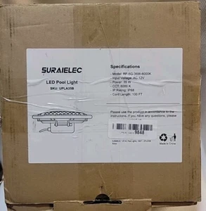 SURAIELEC LED Pool Lights RF-5G-35W-6000K Inground Pool, AC 12V, 100' Kabel - Bild 1 von 9