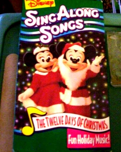 SING ALONG SONGS DISNEY VHS THE TWELVE DAYS OF CHRISTMAS DECK THE HALLS - Picture 1 of 1