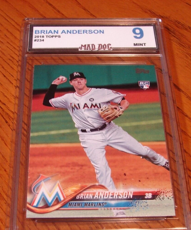 BRIAN ANDERSON Rookie---2018 TOPPS #234--MINT 9***MARLINS***Mad DOG - Image 1 of 1