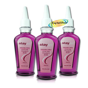 3x Stayset Hair Setting Lotion Extra Firm Hold Amami 