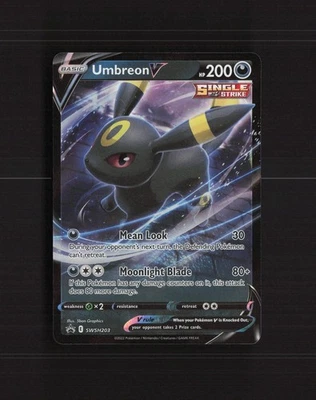 Umbreon V SWSH203 Sword & Shield Black Star Promo Holo Pokemon Card NM - Image 1 of 4