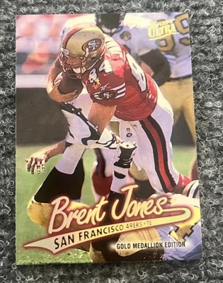 1997 Fleer Ultra золотой медальон Брент Джонс #G275 Сан-Франциско 49ers - Изображение 1 из 2