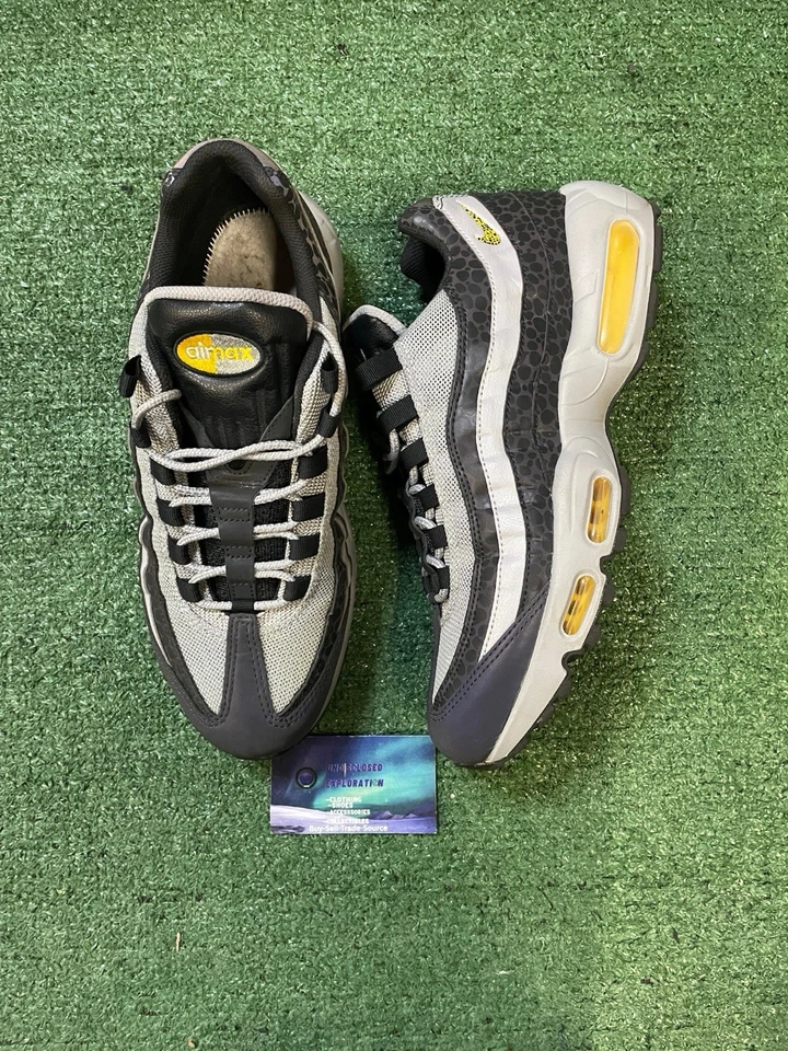 NIKE AIR MAX 95 SE REFLECTIVE OFF NOIR AMARILLO WOLF GREY SZ 10 [BQ6523-001] - Image 1 of 4