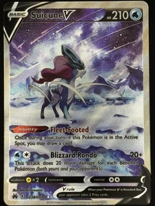 Pokemon - Suicune V - GG38/GG70 Crown Zenith: Galarian Gallery - Ultra Rare - NM - Picture 1 of 2