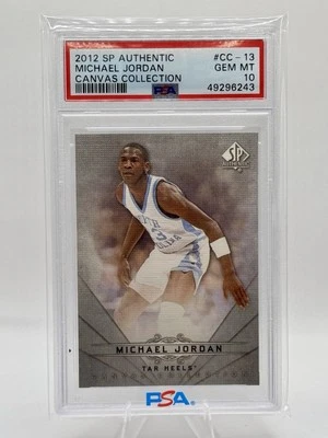2012 Upper Deck SP Authentic Michael Jordan Canvas Card #CC-13 PSA 10! 💎🐐💎 - Image 1 of 2