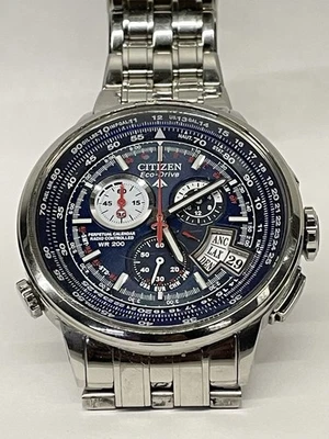 CITIZEN Eco-Drive H610-Radio Controlled. Blue face. - Image 1 of 4