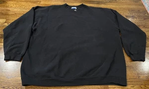 Adidas Sweatshirt Men 2XL Black VTG 90s USA Made Y2K Embroidered Logo - Picture 1 of 8