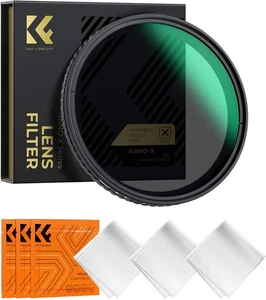 K&F CONCEPT Variable ND Filter ND2-ND32 Camera Lens Filter No X Cross 28 Layer - Picture 1 of 19