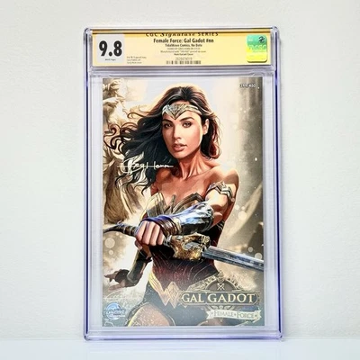 Female Force: Gal Gadot #nn (2025) Tidal Wave CGC 9.8 Greg Horn Variant Signed - Image 1 of 4