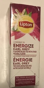 Lipton Energize Earl Grey 28 bustine di tè scadenza 12/2025 spedizione gratuita - Foto 1 di 6