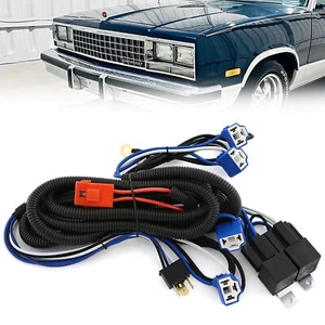 Ceramic 4 Headlight Relay Light Bulb Socket Plug Wiring Harness for 81-87 G-Body - Picture 1 of 8