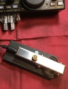 Klucz kodowy Te Ne Ke Morse ze stalową podstawą do Elecraft KX-2 i KX-3, QCX, itp. - Zdjęcie 1 z 7