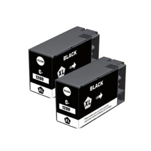 2PK New Hi-Yield Black Ink For Canon PGI1200 XL PGI-1200XL MAXIFY MB2020 MB2320 - Picture 1 of 1