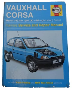 Vauxhall Corsa Haynes Workshop Manual 1993-1994 - Picture 1 of 1