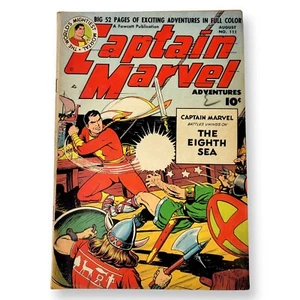 Captain Marvel Adventures #111 Golden Age Shazam (1950, Fawcett) Comic VG+ - Picture 1 of 19