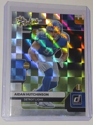 2022 Panini Donruss Aidan Hutchinson TR-13 The Rookies RC  ROOKIE LIONS - Image 1 of 2
