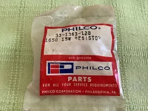 Philco OEM Part 33-1363-128 Power Resistor 1650 Ohms 15 Watts 10% - Picture 1 of 2
