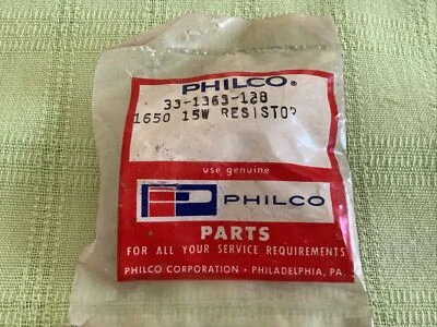 Philco OEM Part 33-1363-128 Power Resistor 1650 Ohms 15 Watts 10% - Image 1 of 2