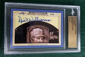 Autógrafo certificado Dick Williams 2018 Leaf History of Baseball #23/46 - Imagen 1 de 2