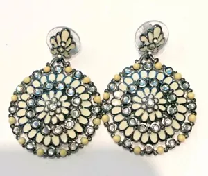 Joan Rivers Fashionable Disc Drop Earrings - Pierced - White - Picture 1 of 2