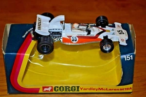 Vintage Corgi 151 Yardley McLaren M19A Formula 1 Car; VG Condition; - Picture 1 of 10