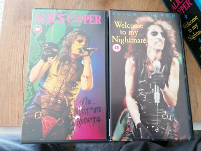 VHS BOX : ALICE COOPER LIVE BOX: THE NIGHTMARE RETURNS & WELCOME TO MY NIGHTMARE - Bild 1 von 4