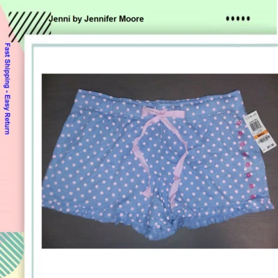 Jenni Women's Pretty Dots Short, Blue with Pink Dots, Small - Image 1 of 2