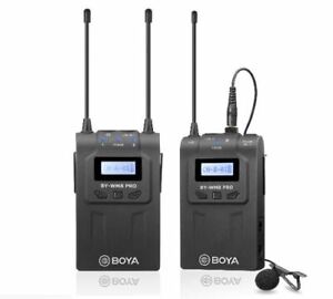 Boya BY-WM8 PRO-K1 UHF Wireless microphone Kit TX RX 2 MIC (UK Stock) BNIB