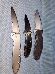 3 KERSHAW KNIVES LEEK SCALLION CHIVE    U.S.A.  SLOW    Lot 129 - Picture 1 of 5