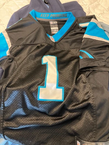 Cam Newton   sewn Nike Carolina Panthers NFL Jersey youth medium Cover