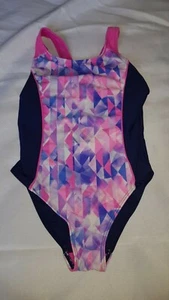 Gorgeous navy blue pink F&F swimming costume suit age 4 5 Years (TV) - Picture 1 of 2
