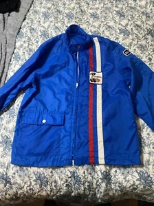 Vintage 80s Ford Mustang Shelby Cobra Racing Jacket Assumed Mens Medium - Picture 1 of 11