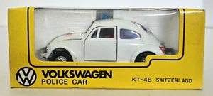 Kado KT-46 Volkswagen Beetle Sweden Polizei Police Car 1:43 Japan NEW - Picture 1 of 4